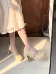 穿搭高跟鞋凉鞋(温温柔柔！！)-喵神素材库