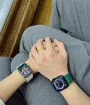 3苹果手表运动手表手表约会(41真的很小！！而且显得手腕不够纤细，45mm真的刚刚好，一点都不大超级好看，装饰品get！ )-喵神素材库