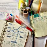 学习笔记文具书桌笔记本(最近用思维导图复盘了一下笔记\\t真的清晰好多)-喵神素材库