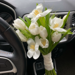 郁金香手捧花花店花艺礼物(好看的花送给好看的人！)-喵神素材库