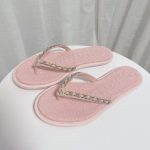 4香奈儿拖鞋奢饰品购物礼物(Chanel 香奈儿粉色樱花粉拖鞋 )-喵神素材库