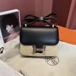 3奢侈品购物收到礼物开箱女包爱马仕( 黑色 蜥蜴扣)-喵神素材库