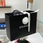 3奢饰品购物香奈儿礼物(这个黑底白花扎在盒子上)-喵神素材库