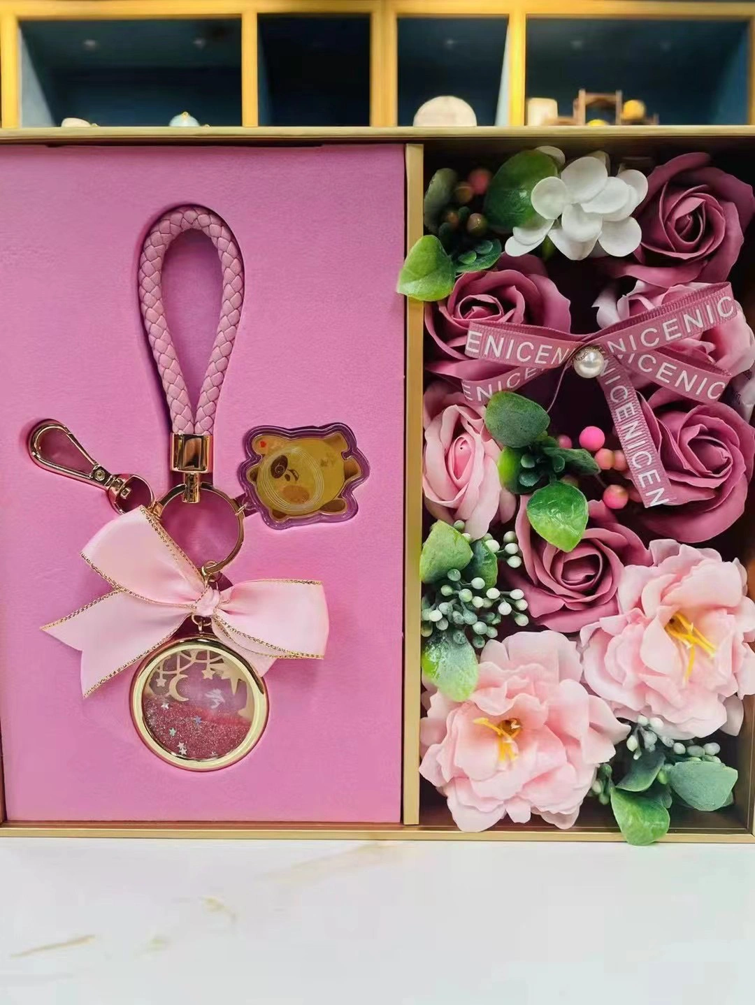 3情人节约会秀恩爱礼物金饰挂件鲜花(Happy Valentine’s Day )-喵神素材库