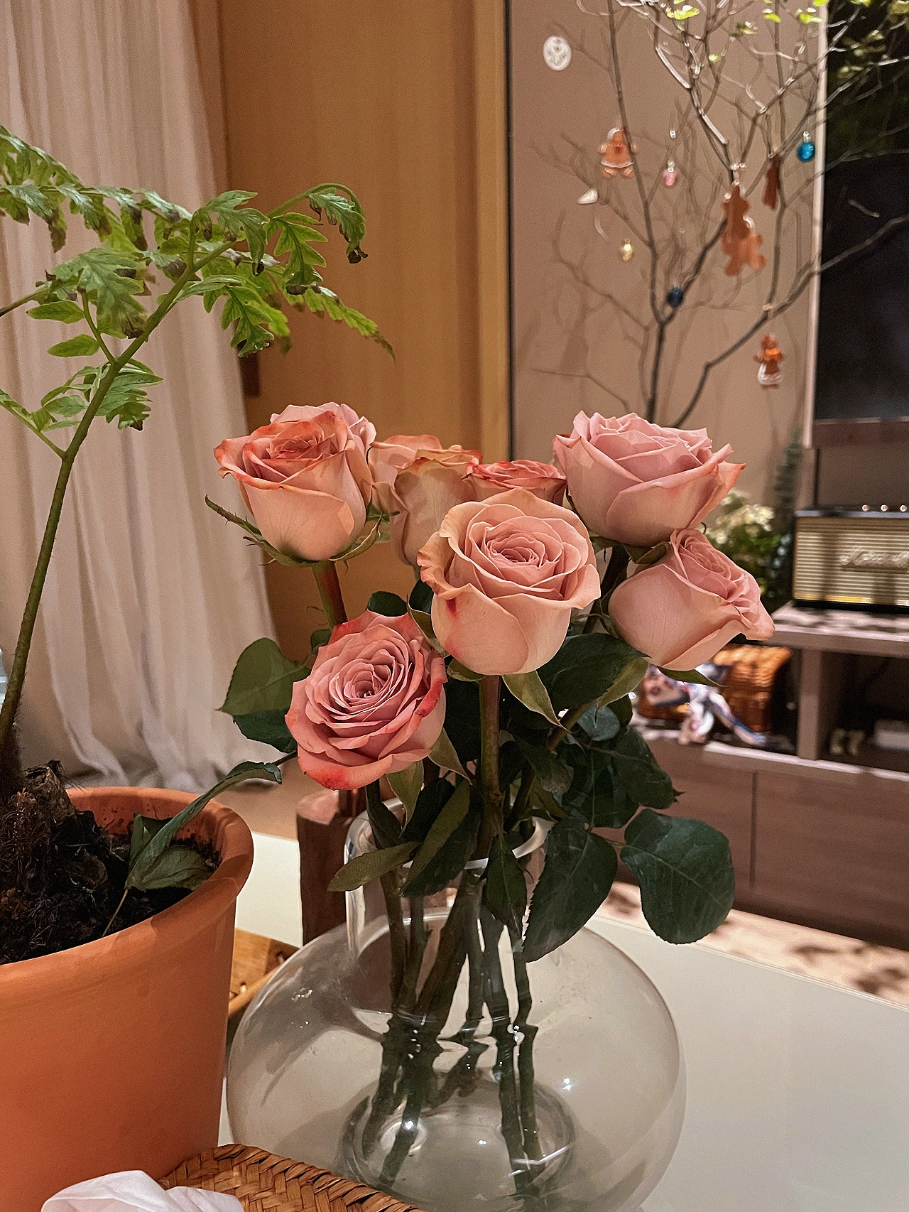 鲜花插花仪式感礼物(卡布奇诺玫瑰 )-喵神素材库