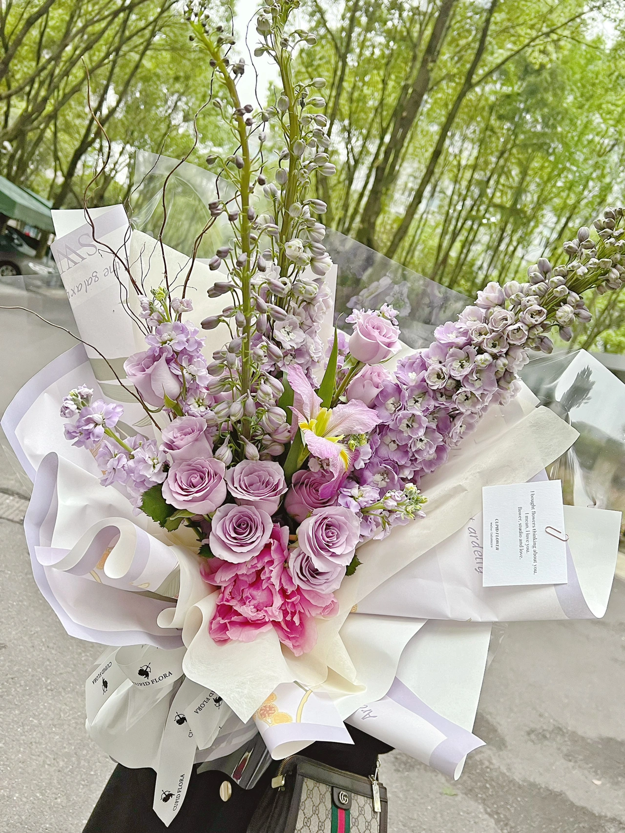 鲜花礼物花束花卉(紫色花束  )-喵神素材库