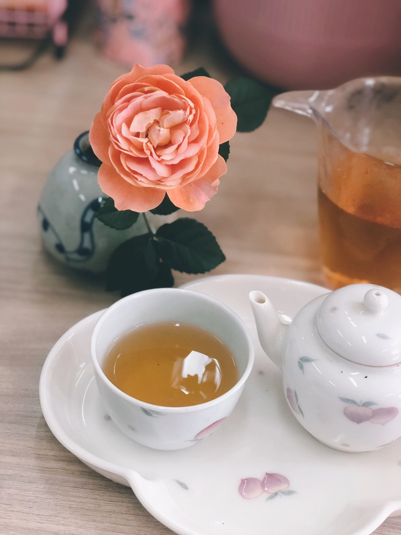 喝茶茶具茶生活鲜花插花(喝茶日常  )-喵神素材库