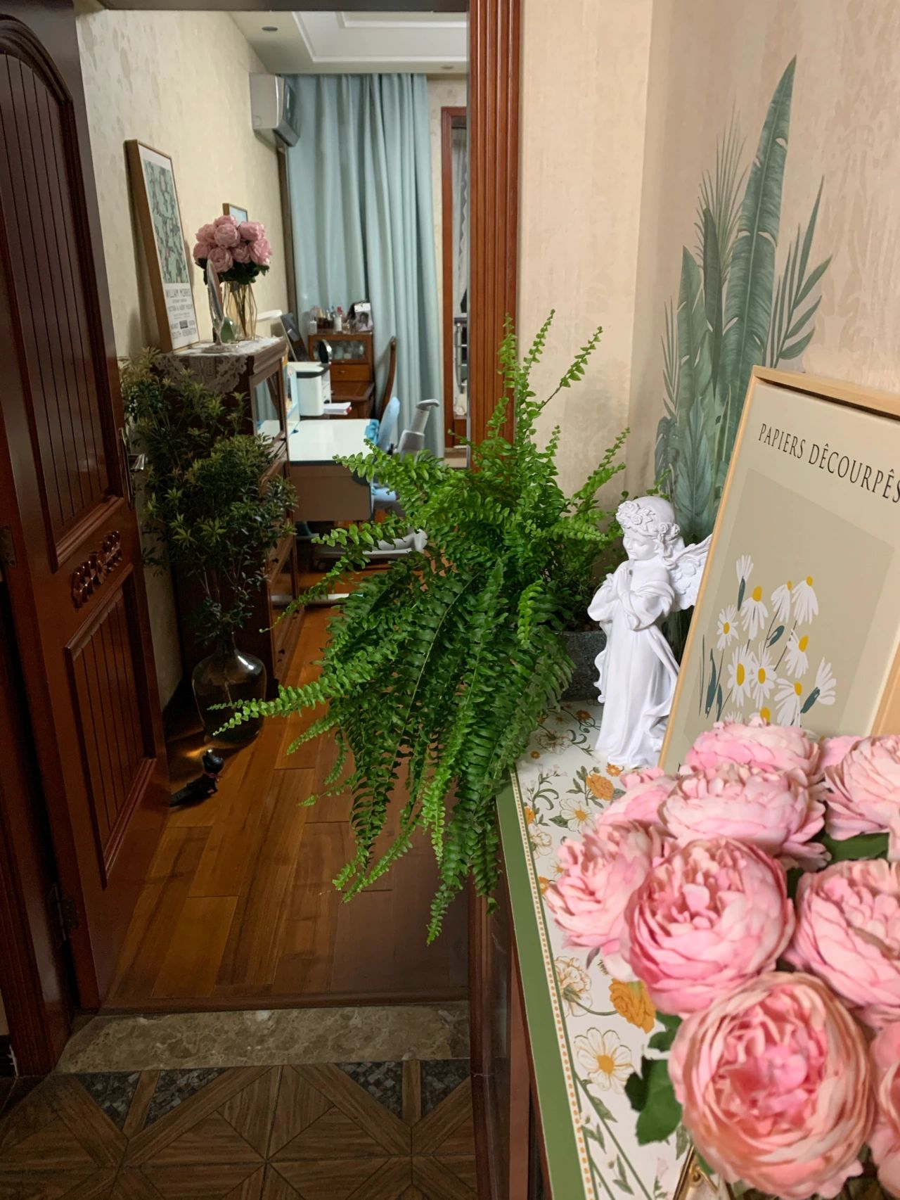 阳台鲜花绿植植物客厅沙发(春意盎然的家)-喵神素材库