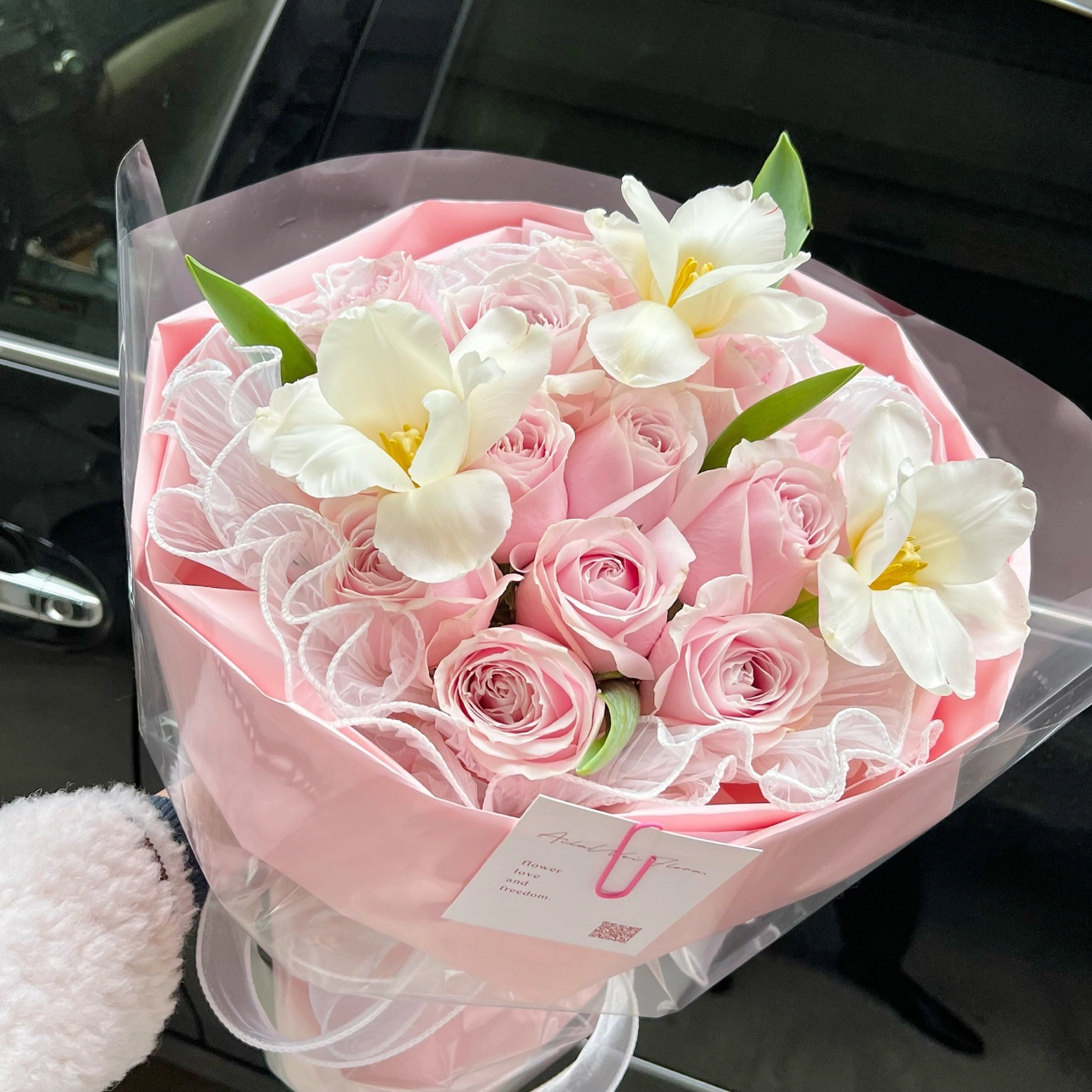 鲜花粉玫瑰花束(浪漫至死不渝)-喵神素材库