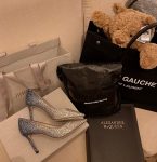 鞋子小熊行李箱手提袋(你不会改的，我不止一次的告诉你那样我会很难过，我再也不会说了)-喵神素材库