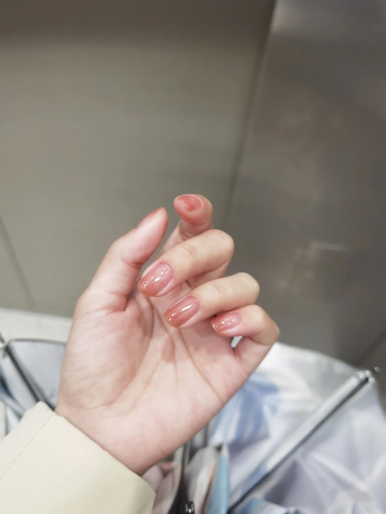 美甲手日常(水蜜桃的渐变美甲 )-喵神素材库
