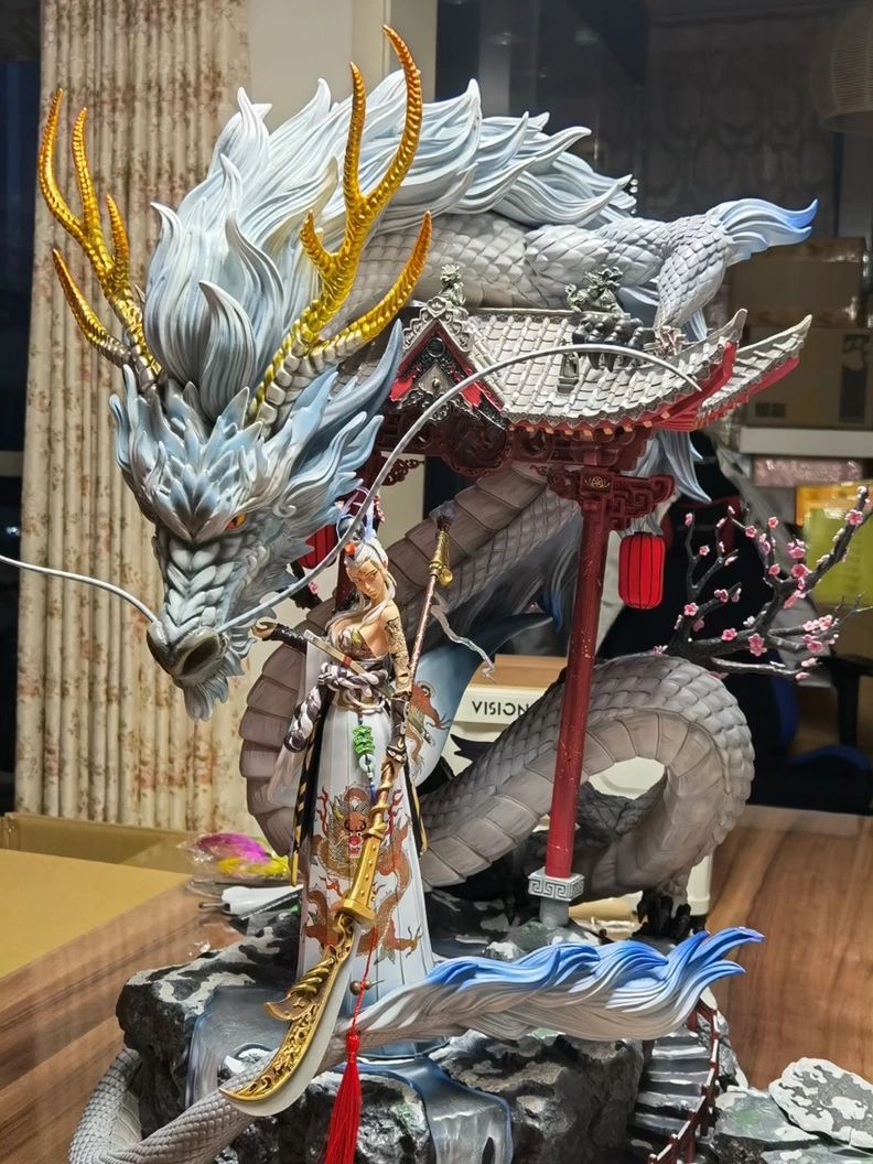 4手办潮玩模型异色版青龙女武神(乐观和爱，才是生活的解药)-喵神素材库