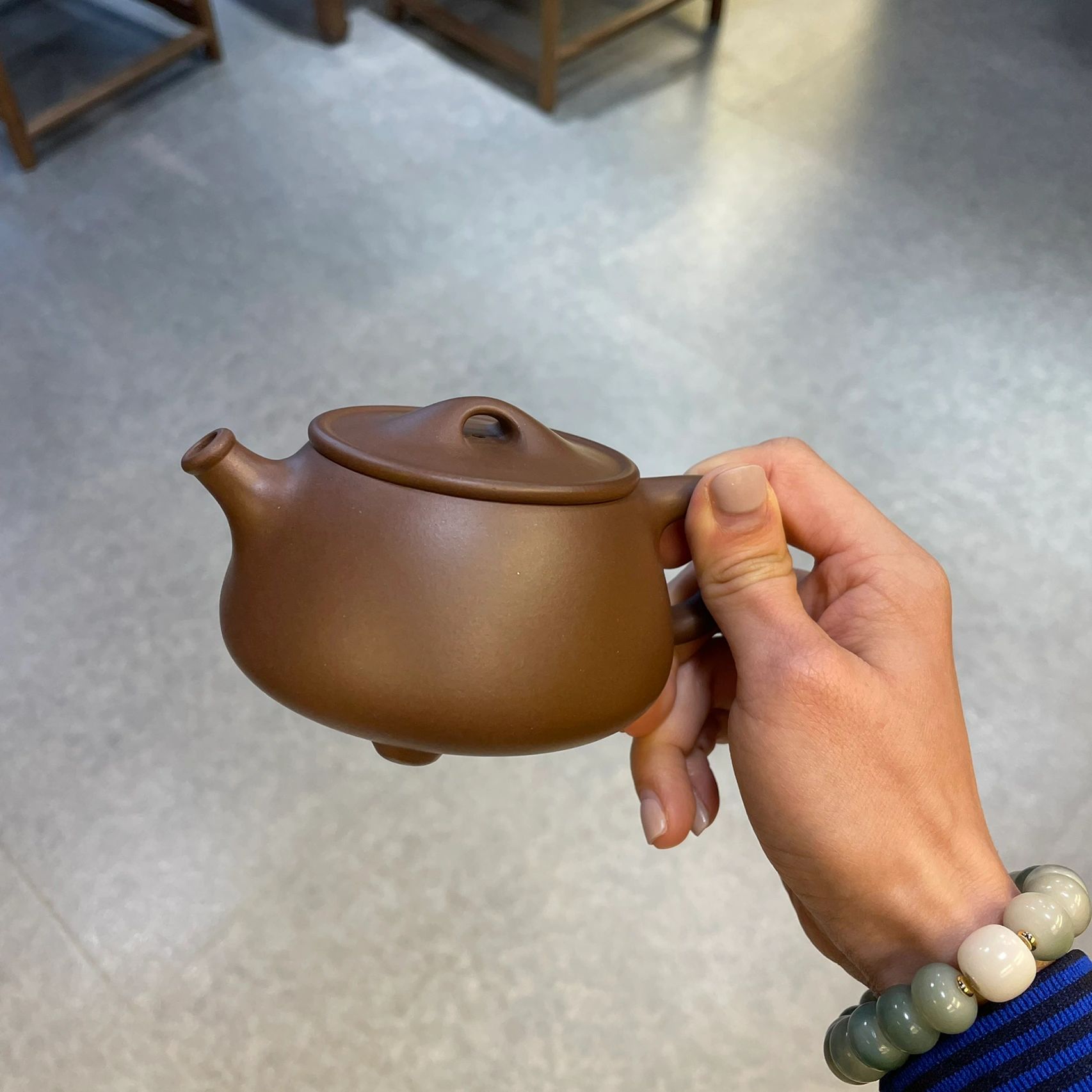 喝茶茶具茶器茶台茶室茶叶茶汤茶宠茶艺茶生活手串紫砂壶(自用款石瓢出窑咯。你说嘴巴嘟嘟，可爱不可爱？)-喵神素材库
