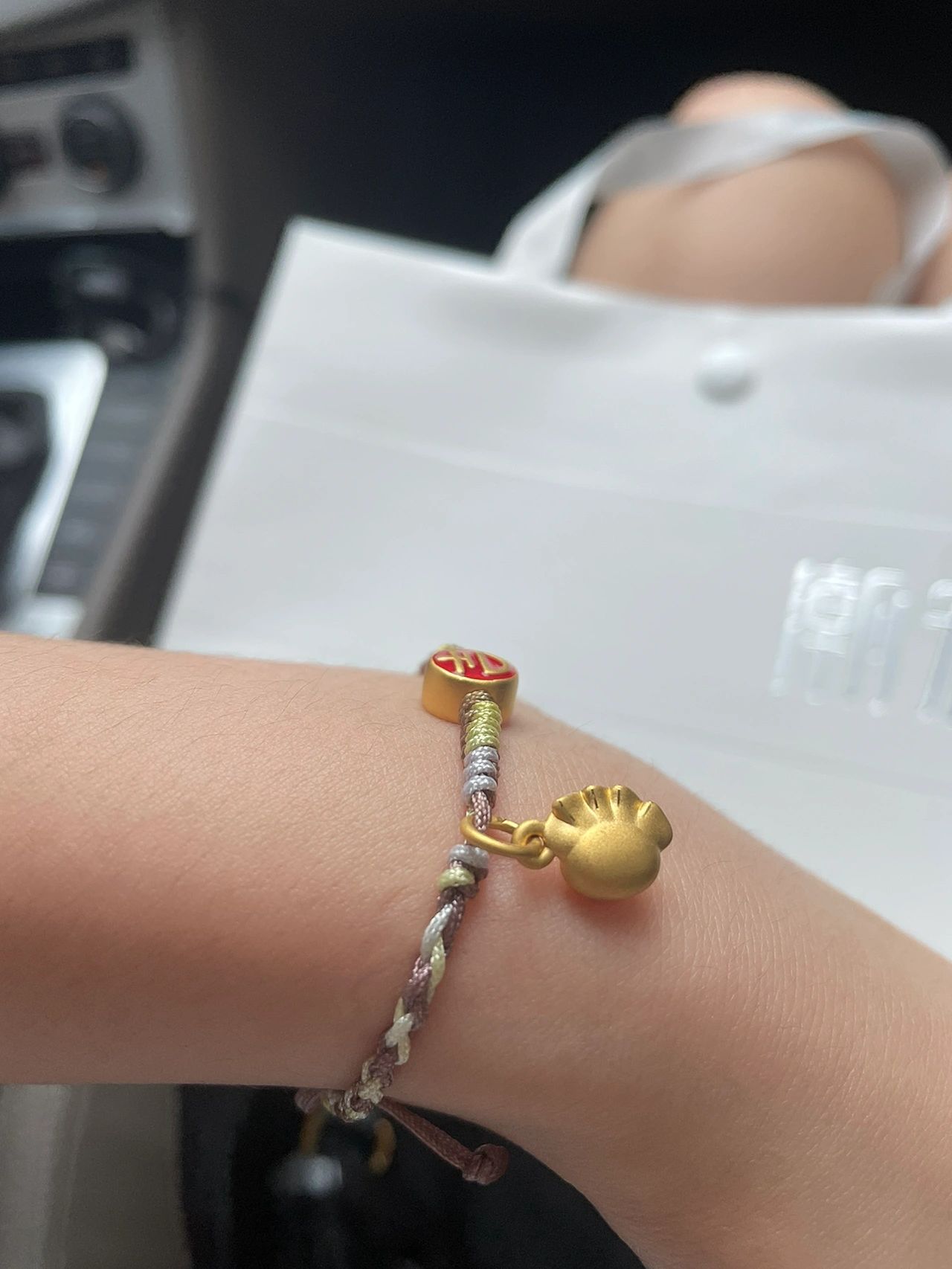 手工编绳黄金手链礼物(年纪大了喜欢黄金)-喵神素材库