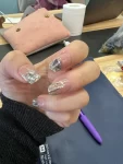 3美甲做美甲手( 好喜欢bling bling的感觉)-喵神素材库
