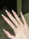 手控美甲显白首饰戒指(新入手的猫眼石仙女戒指被小爱心戳中了单戴小巧精致叠戴优雅可爱)-喵神素材库