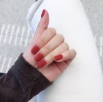 美甲指甲手(丝绒正红 )-喵神素材库