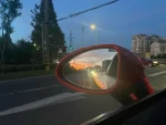 车路上风景手链手势红绿灯傍晚(真的这个带好运下班就看到了彩霞！并且今天有人请我吃饭！)-喵神素材库