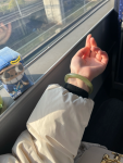 手链翡翠手串(终于收到了心仪的湖水绿~立马戴着出门过周末啦  )-喵神素材库