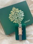 4瑞士abart小绿表手表配饰(方形的表盘真的好特别，简约且大气！ )-喵神素材库