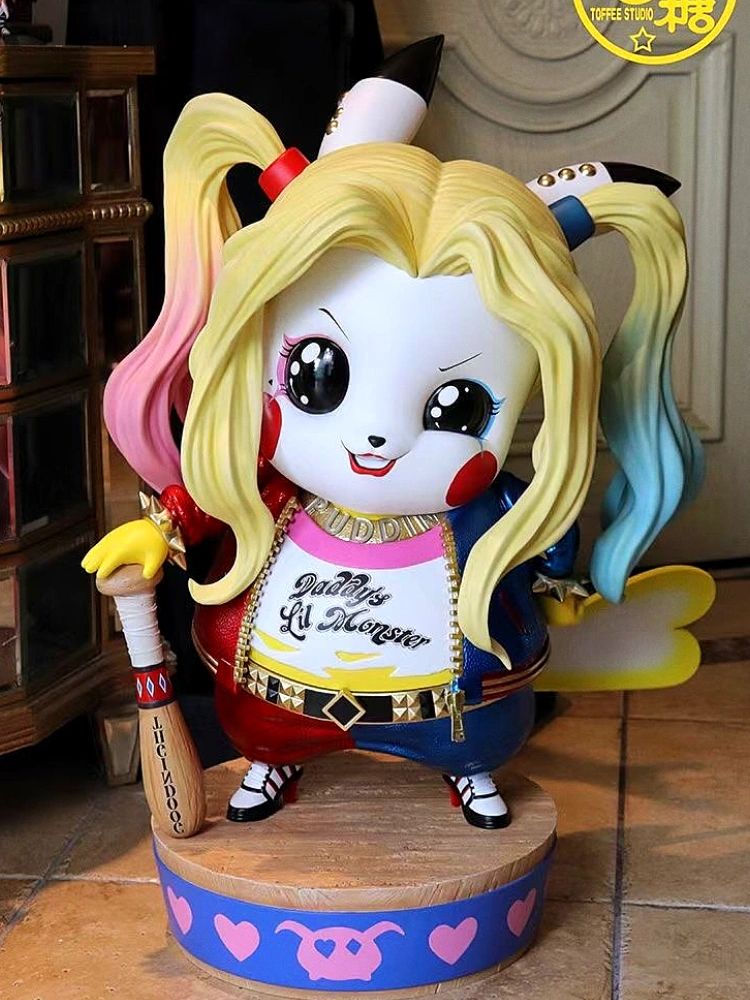 4皮卡丘cos小丑女潮玩摆件手办礼物(大人也要玩玩具)-喵神素材库