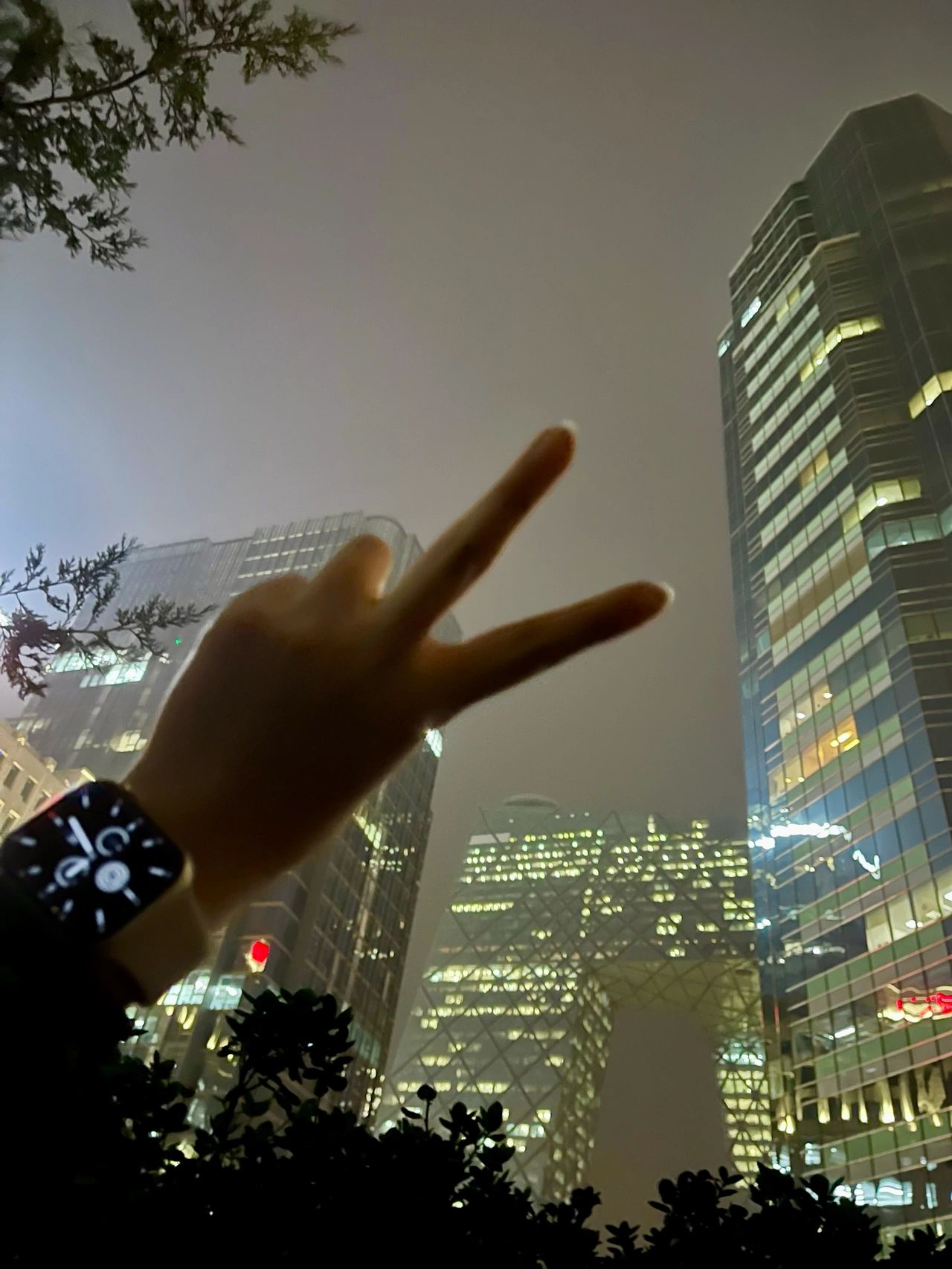 晚上下班城市夜景手表(我的运动日常 )-喵神素材库